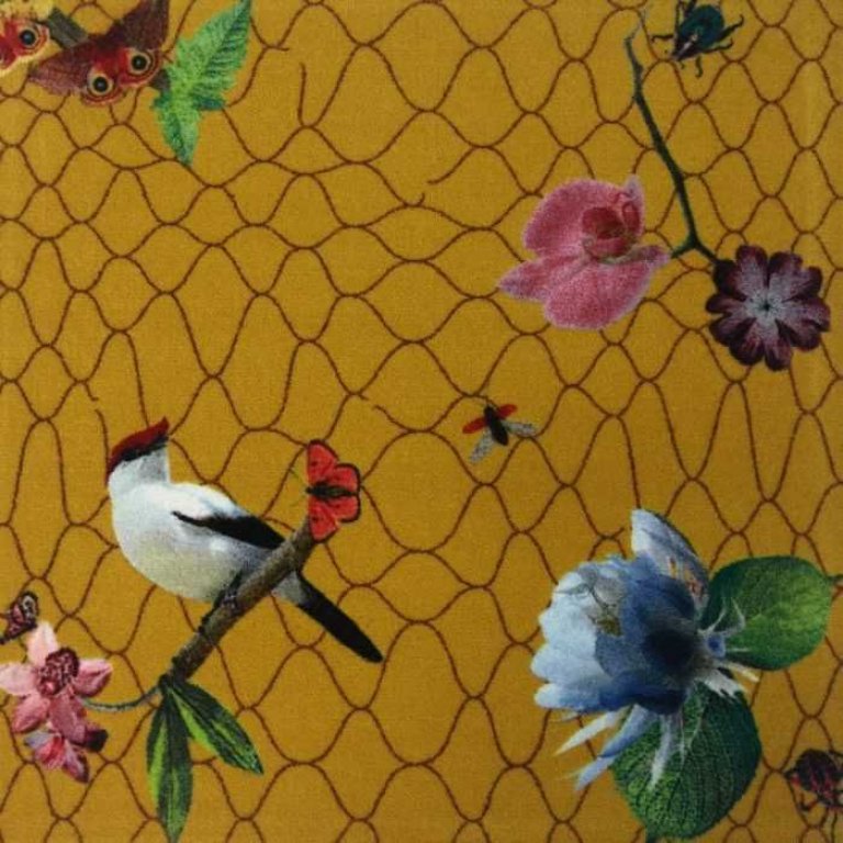 Moooi Carpets Garden of Eden Round Netting vloerkleed 350 wol grijs