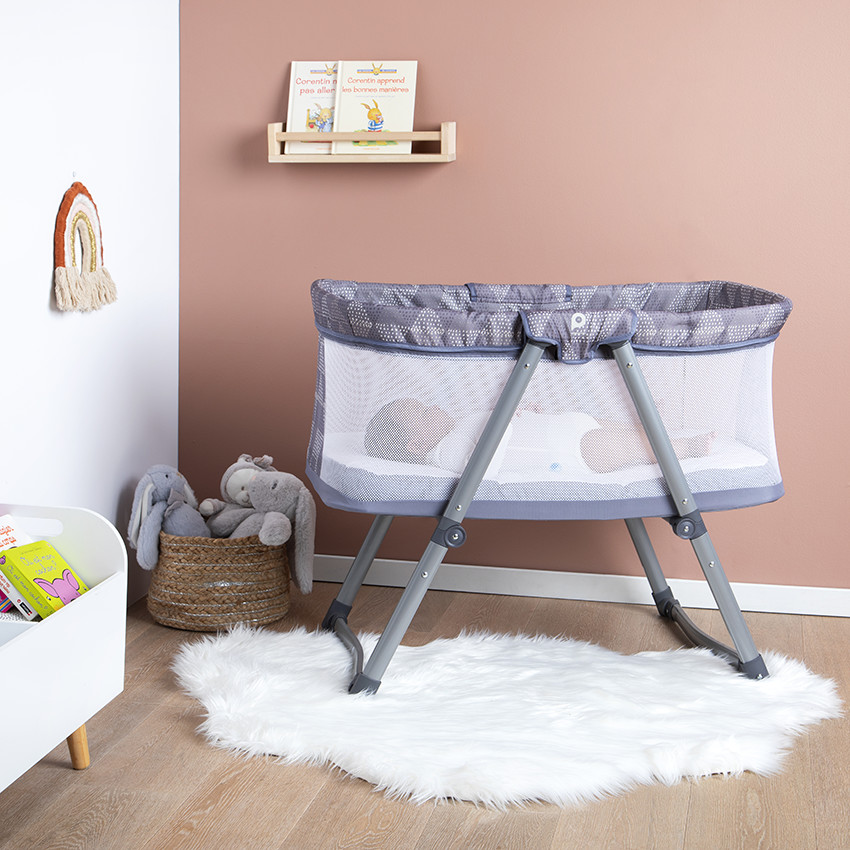 Berceau Dreamydoo avec moustiquaire gris