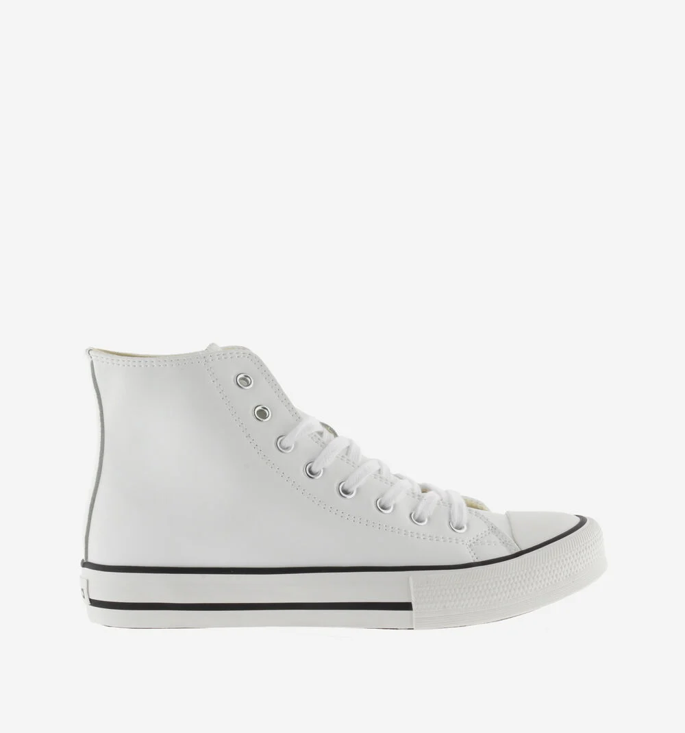 TRIBU FAUX LEATHER MID BOOTBLANCO