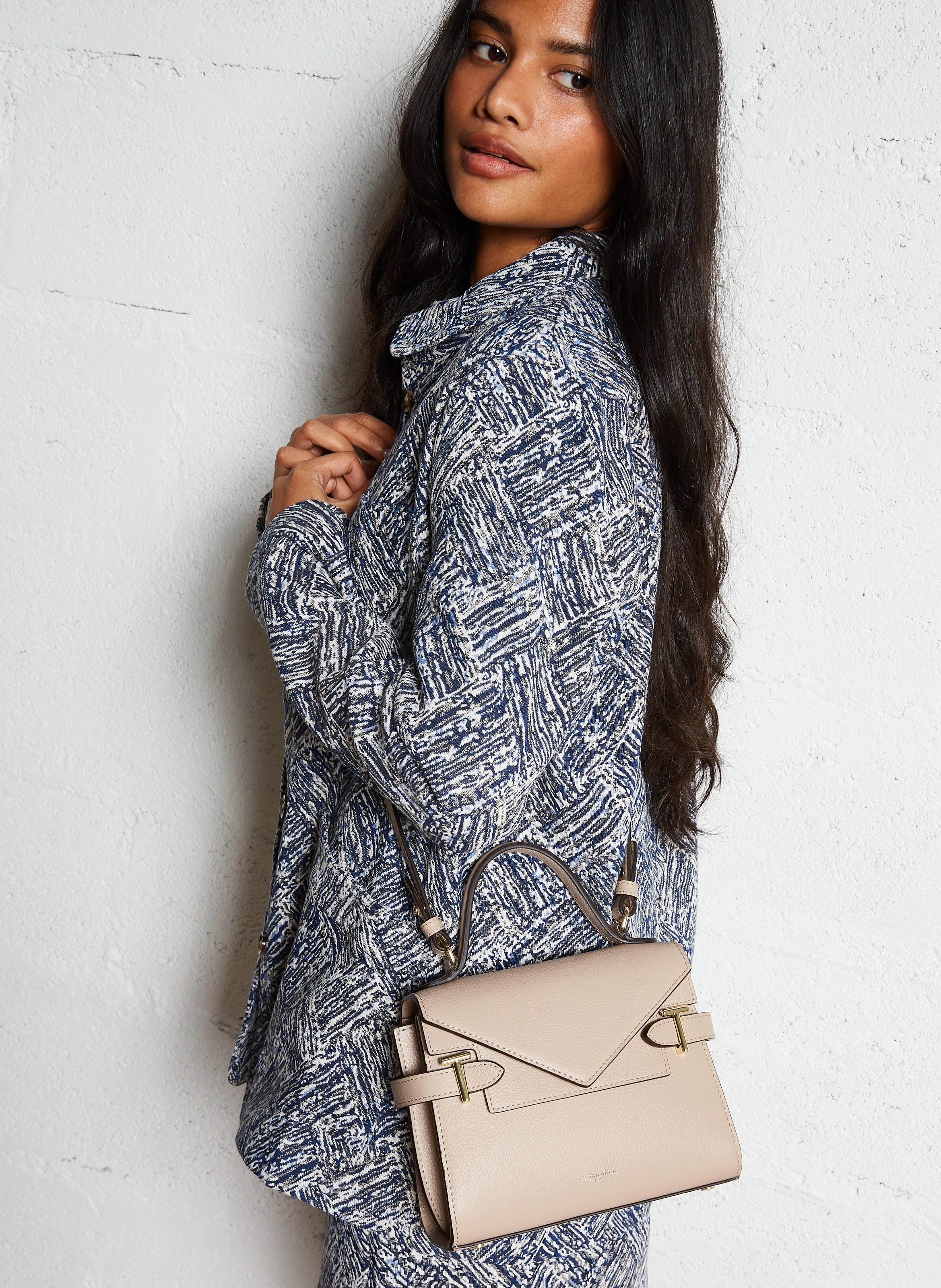 EMILIE - Sac à main en cuir | Beige