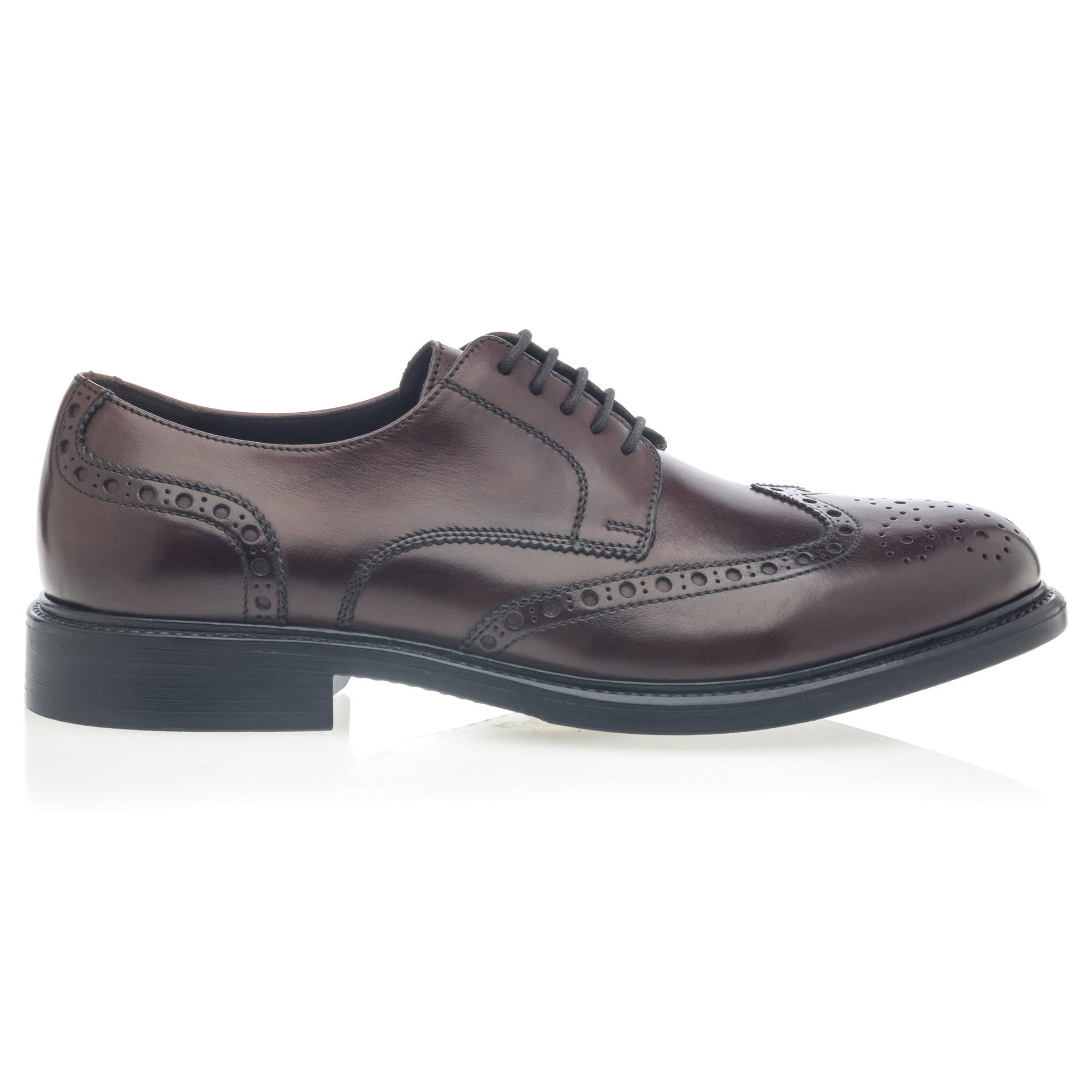 Derbies Homme en cuir cognac