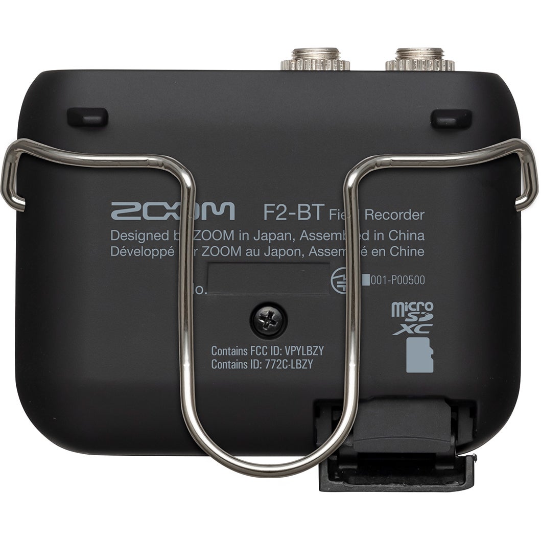 Zoom F2-BT recorder met dasspeldmicrofoon