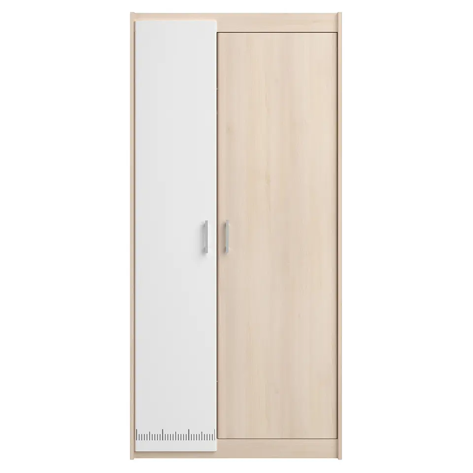 Kledingkast Charly 2-deurs - acaciakleur - 180x85x52 cm
