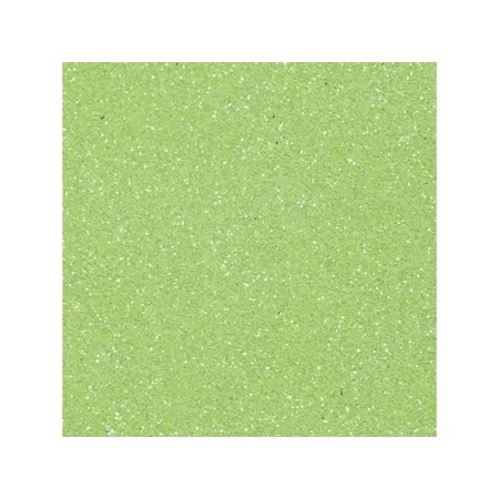 Knorr Prandell CreaSoft Moosgummi Glitter, hellgrün, 20 x 30cm, 1 Stück