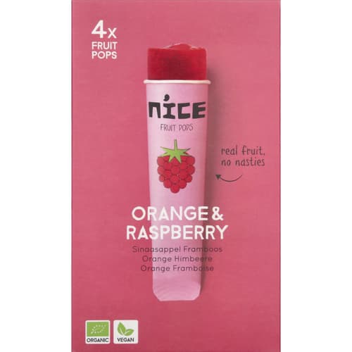 Nice BIO Orange Himbeere Quetschtüte 4 x 60ml