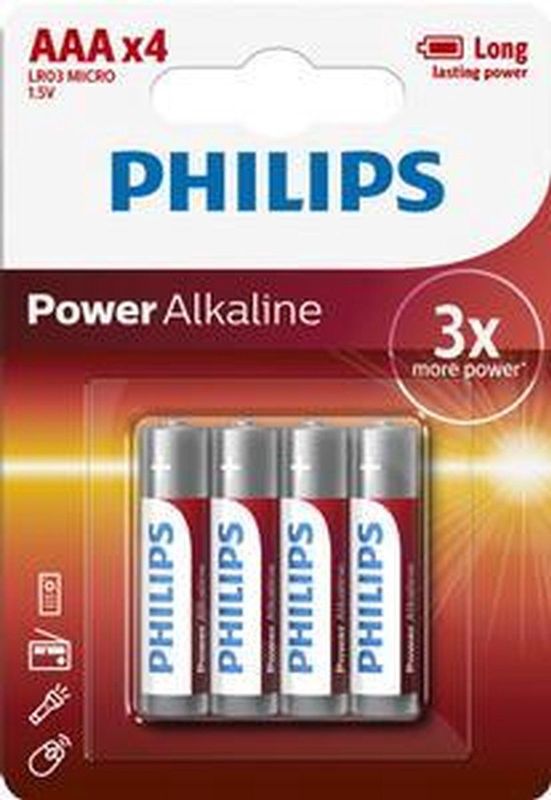 Philips Power Alkaline Batterij LR03P4B/05