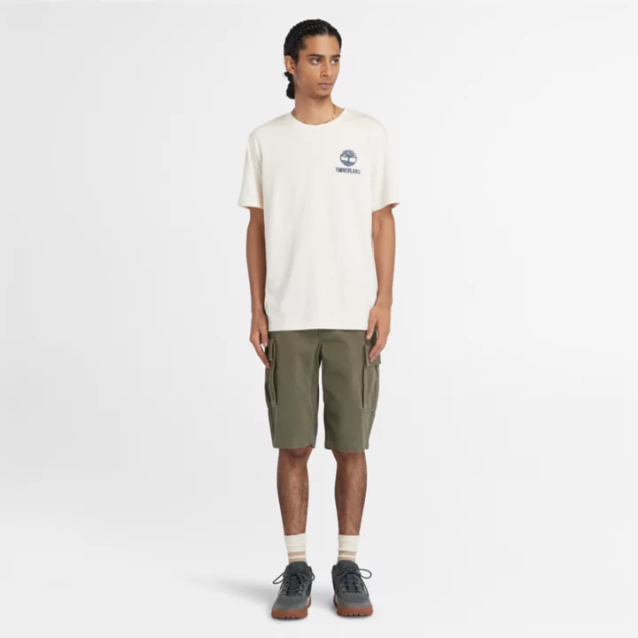 T-shirt à motif non teint pour homme en non teint