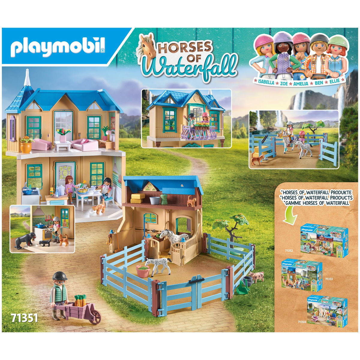 PLAYMOBILPLAYMOBIL   Horses of Waterfall 71351 Waterfall Ranch