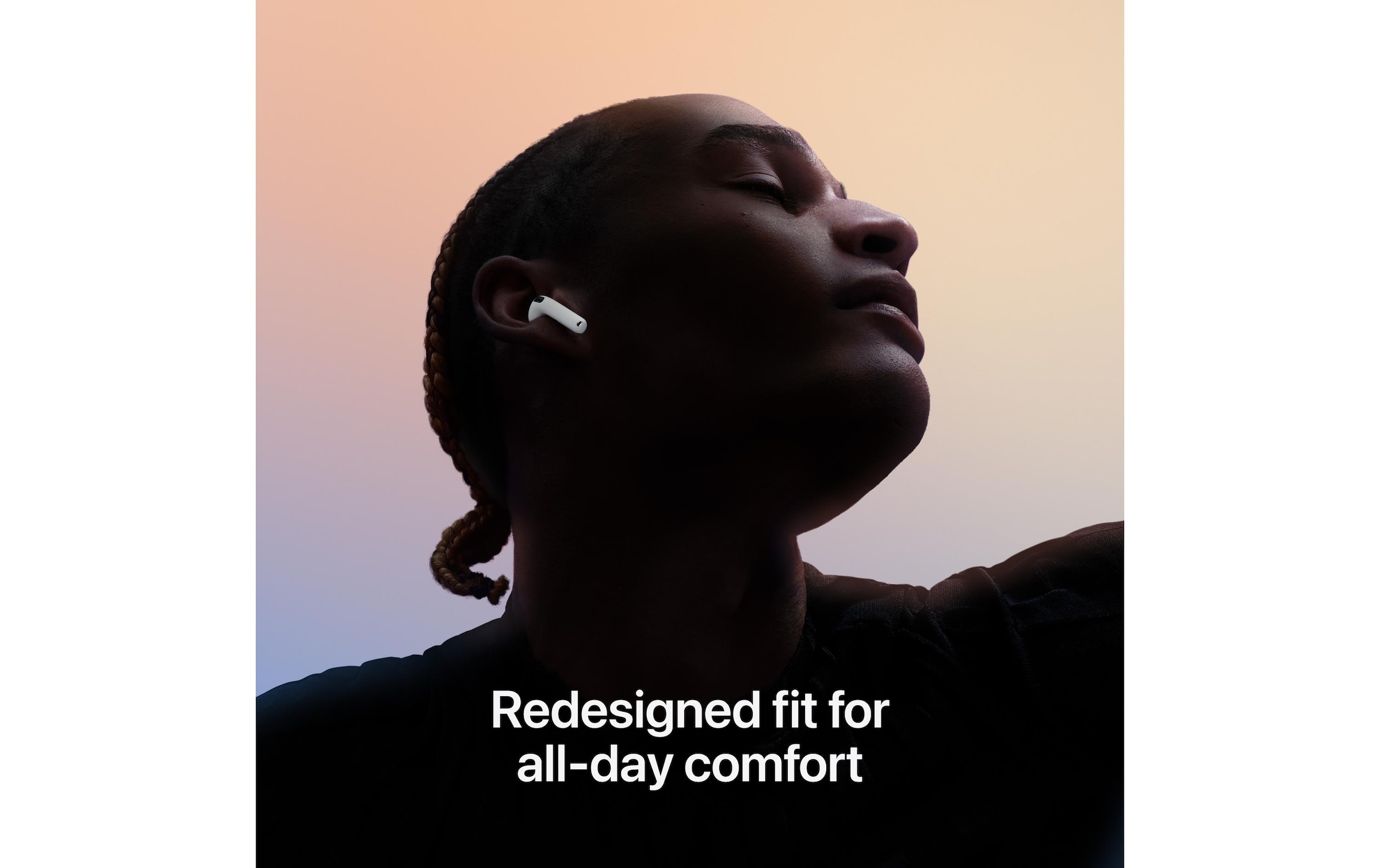 Apple In-Ear-Kopfhörer »AirPods 4« Bluetooth integrierte Steuerung für Anrufe und Musik | kompatibel mit Siri