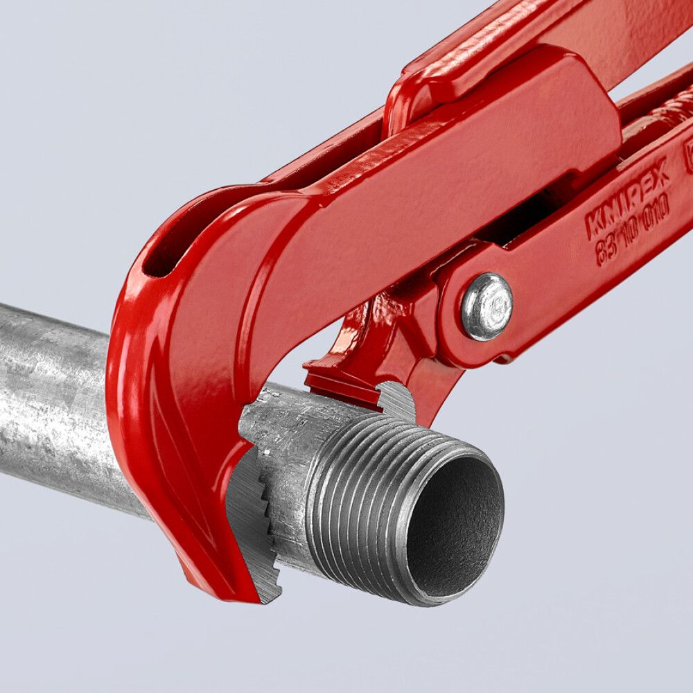 RØRTANG 90° RØDT PULVERBELAGT 310 MM