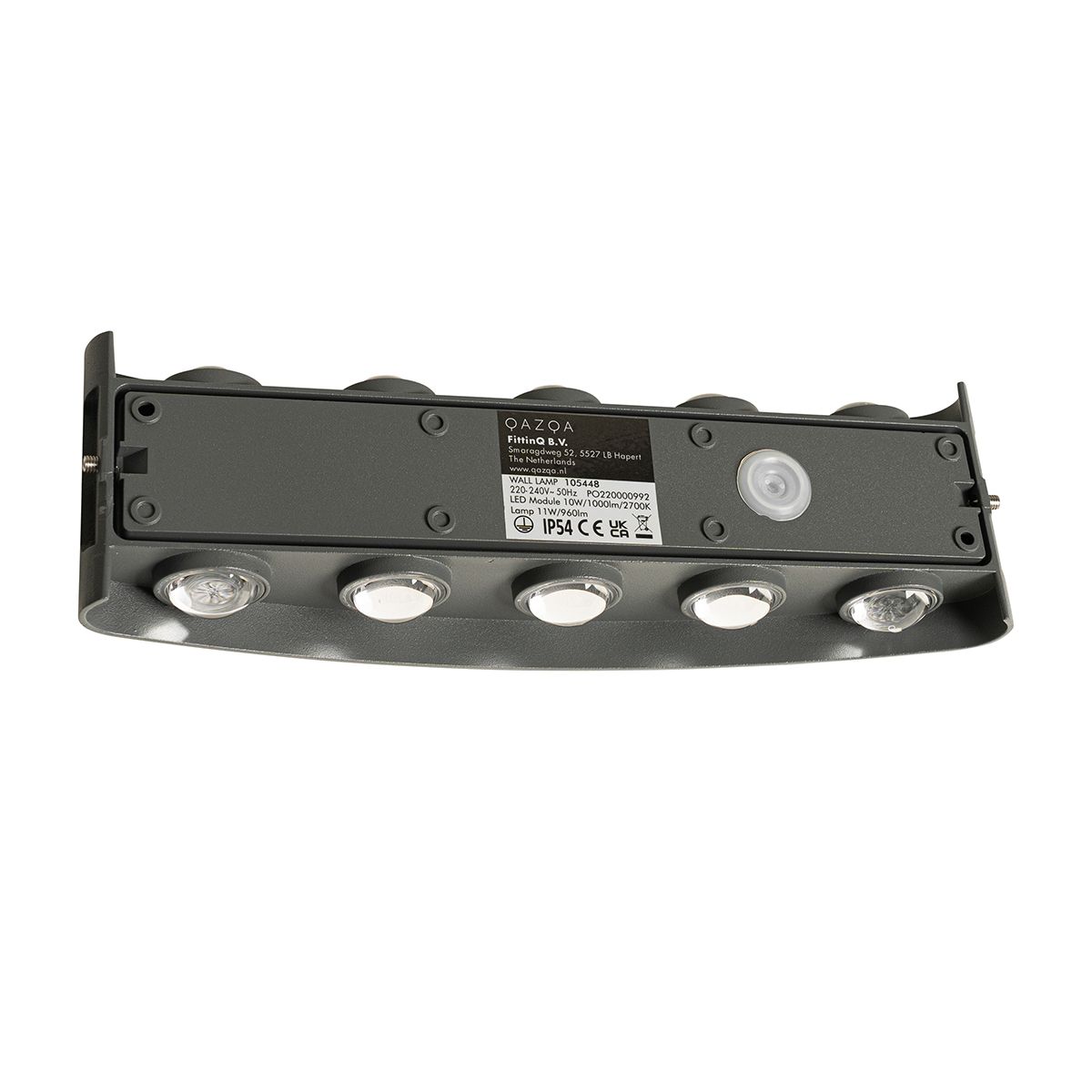 Buiten wandlamp donkergrijs incl. LED 10-lichts IP54 - Silly