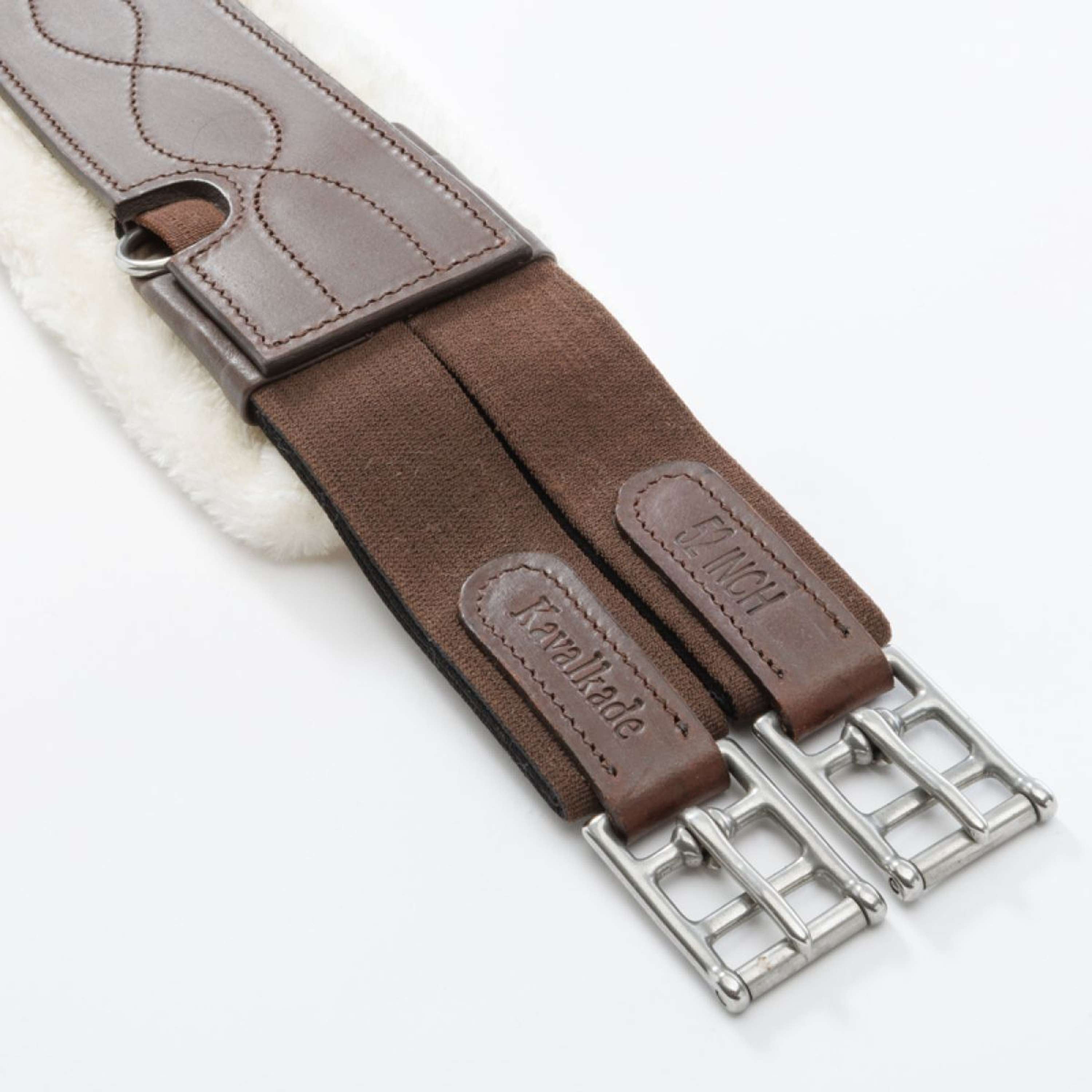 Kavalkade Veelzijdigheidssingel Casper Oiled Leather Faux Fur met Elas