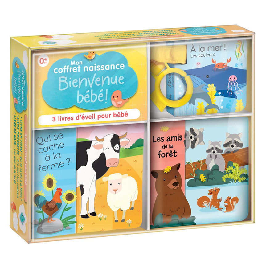 Mon coffret naissance - 3 livres d'éveil