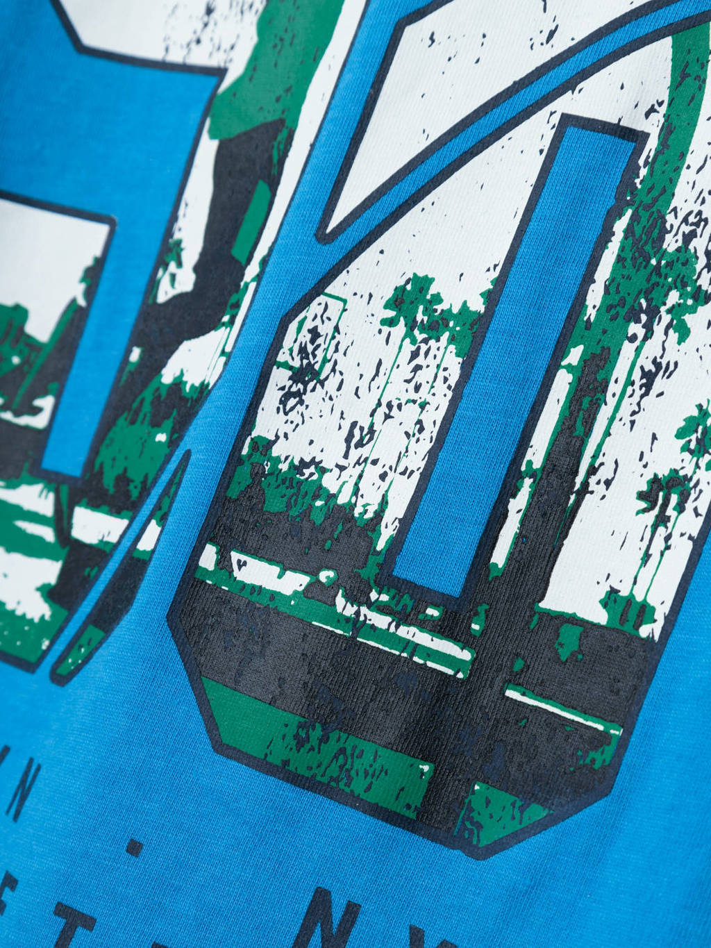 NAME IT T-shirt NKMHERRA met backprint hardblauw
