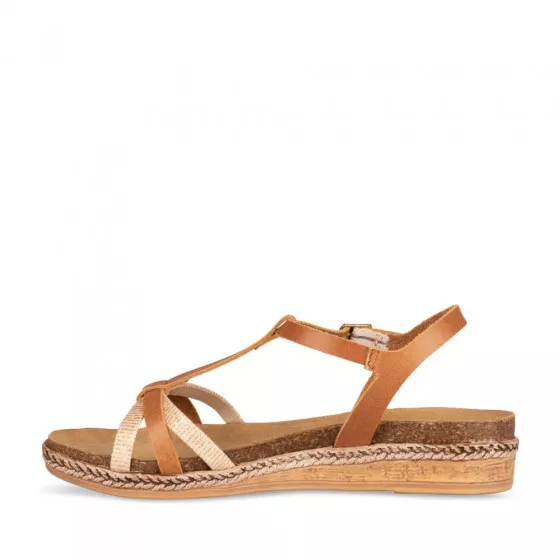 Sandales COGNAC MEGIS CASUAL