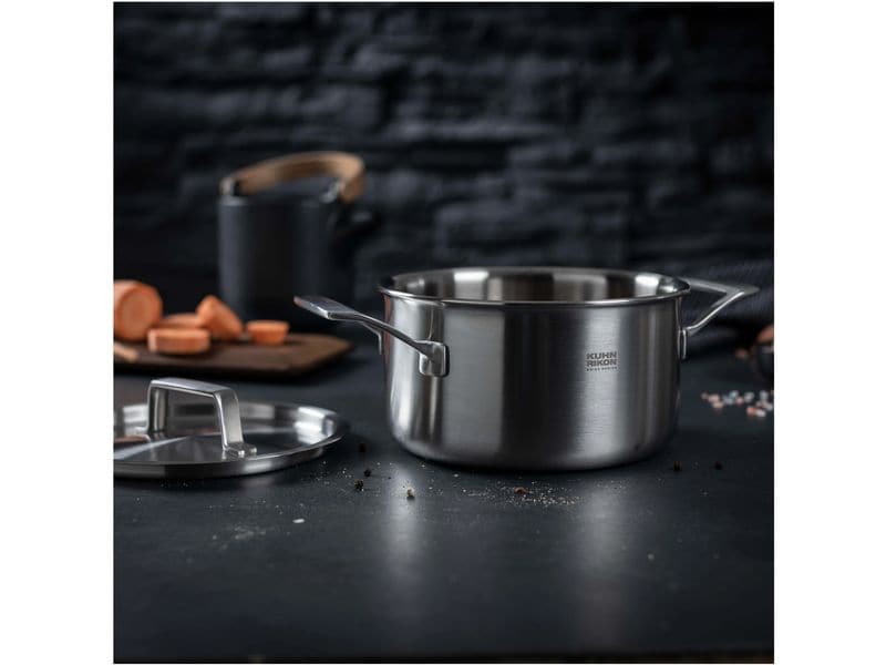 Kuhn Rikon Kochtopf-Set Fiveply 3-teilig Stielkasserolle und Kochtöpfe