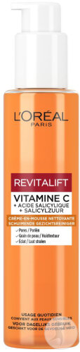 L'Oréal Paris Revitalift Crème-En-Mousse Nettoyante Vitamine C Flacon-Pompe 150ml