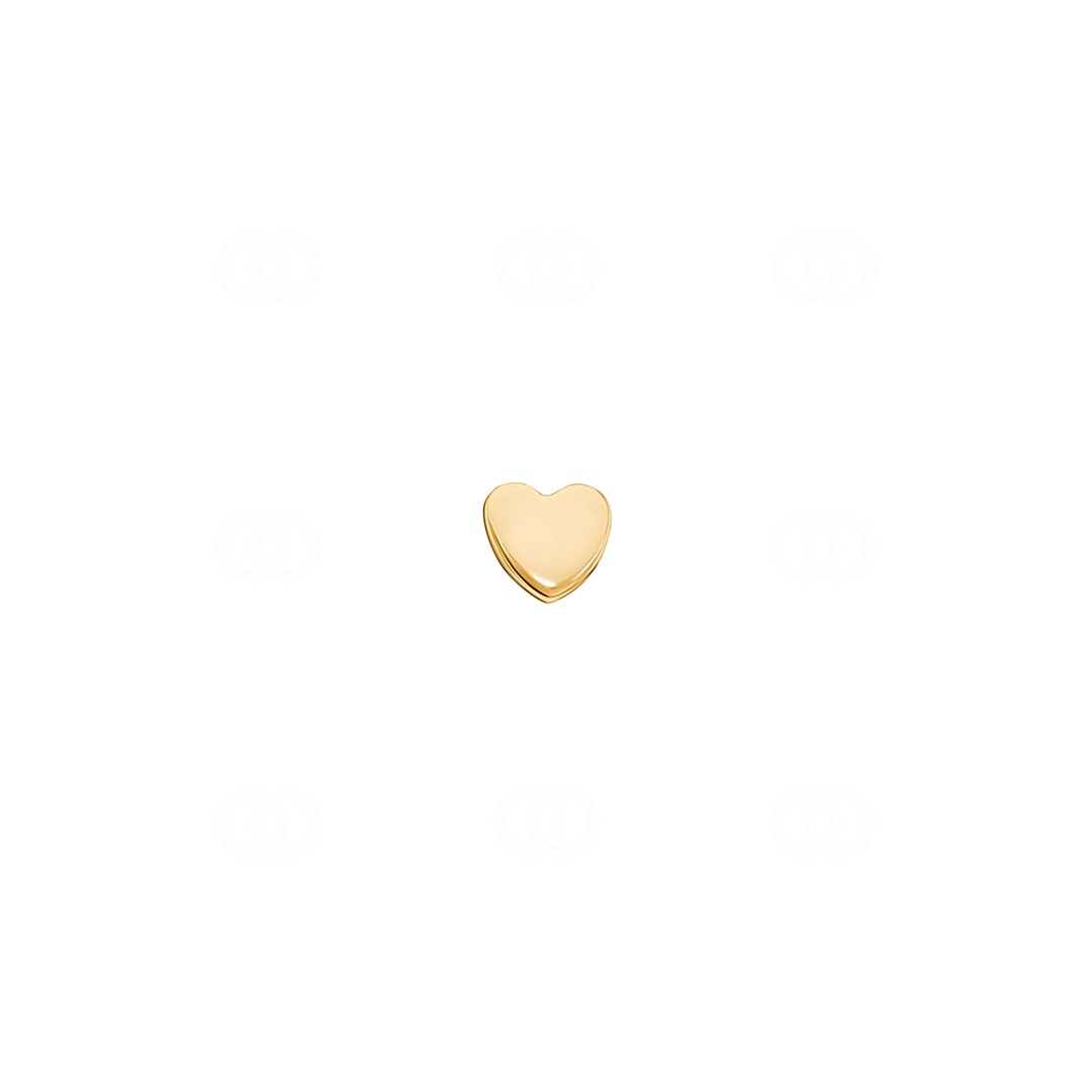 Ohrpiercing 750/18 K Gelbgold Herz
