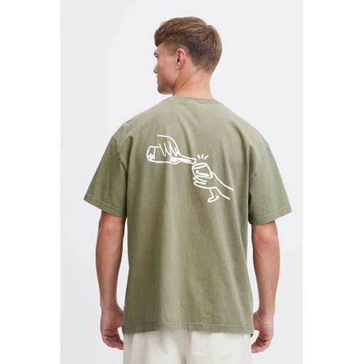 Solid Ismail T-shirt, Vetiver, XL