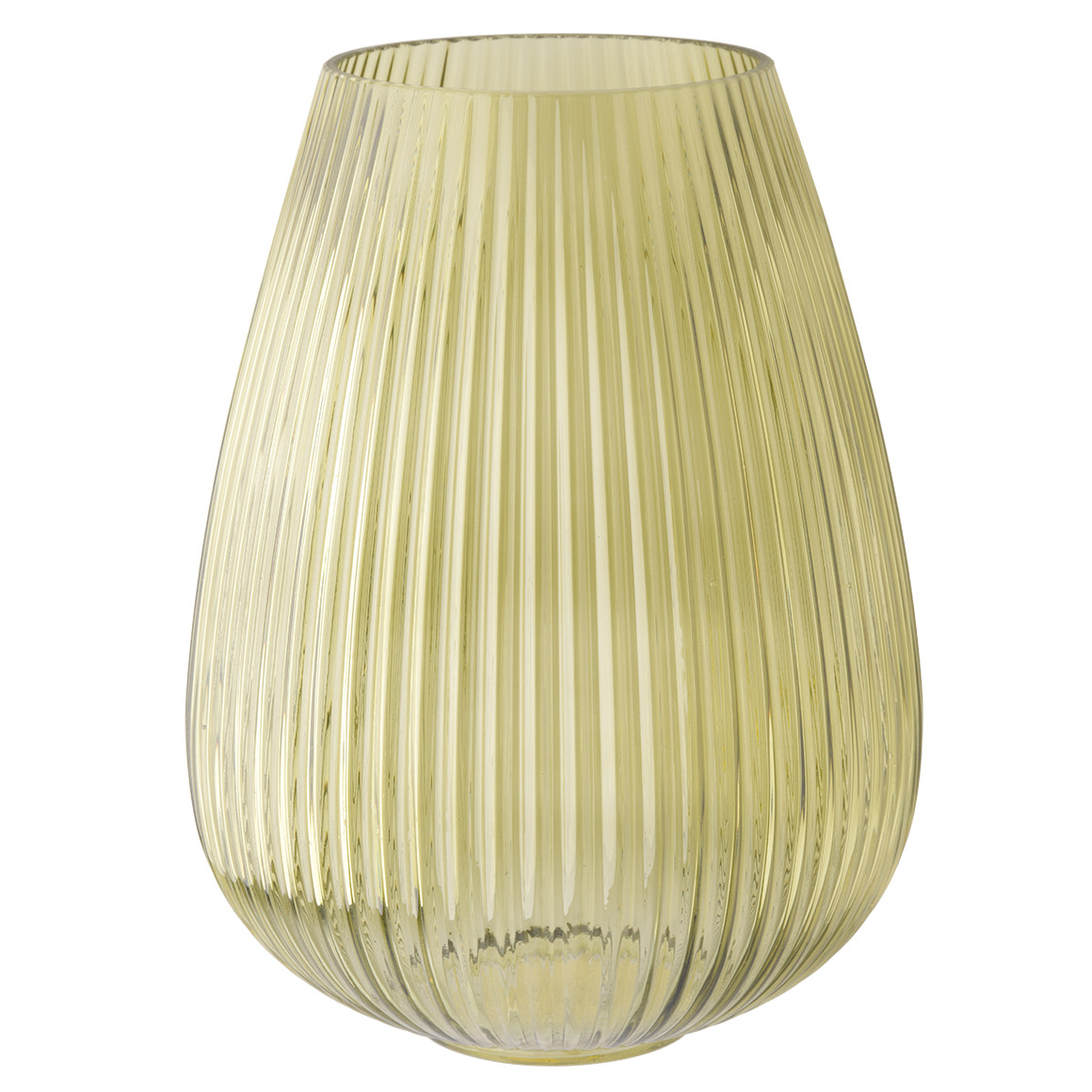 My Home Große Vase in geriffelter Optik hellgrün
