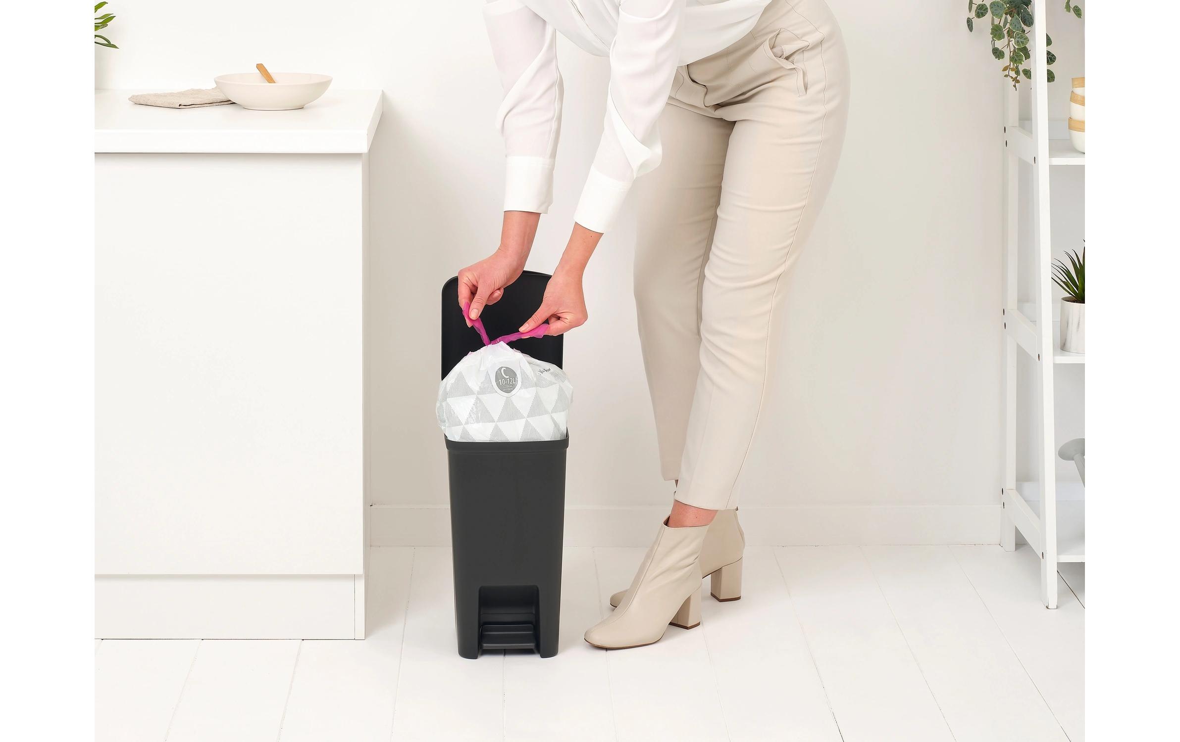 Recyclingbehälter StepUp 10 l, DunkelgrauTreteimer für Recycling Materialien