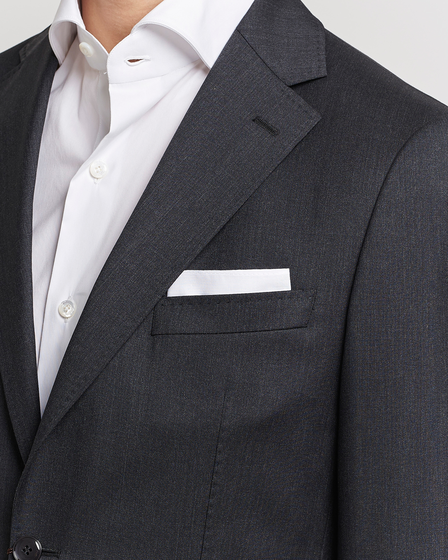 Amanda Christensen Cotton Pocket Square White