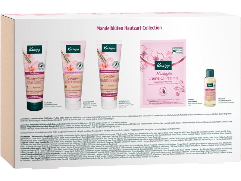 Kneipp Geschenkset Mandelblüten hautzart 5-teilig Natürliches Pflegeset für Mandelblüten Liebhaber