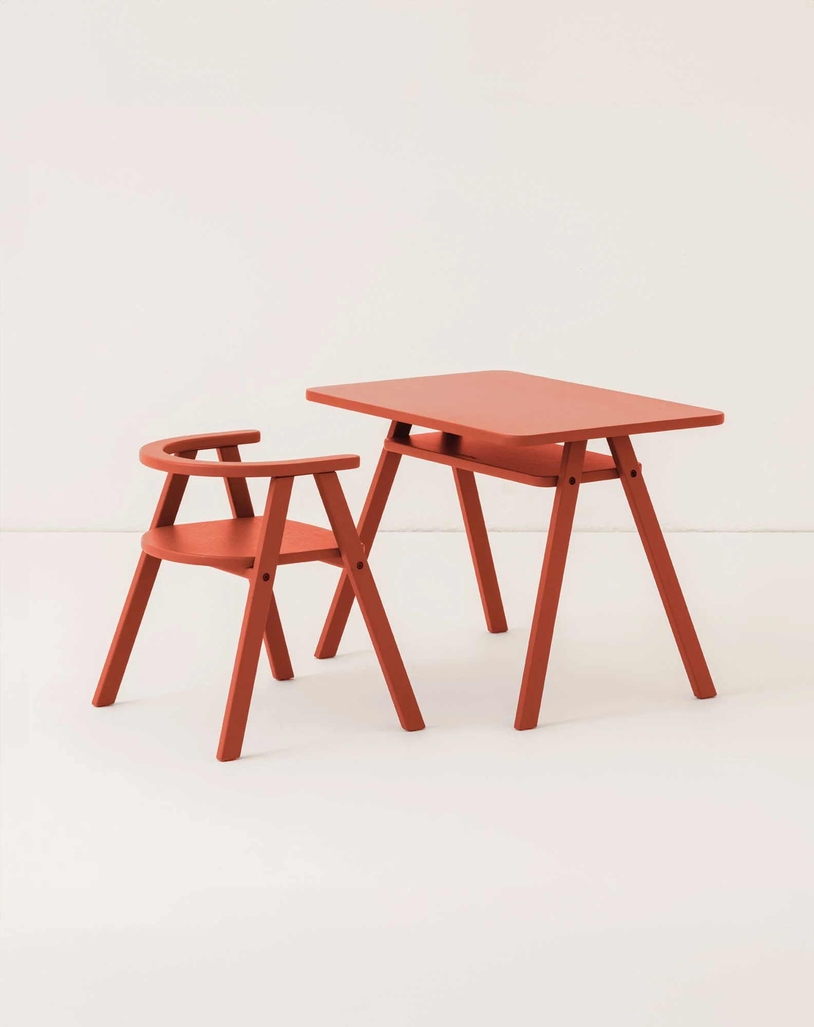Ensemble bureau enfant avec 1 chaise growing green | Rouge