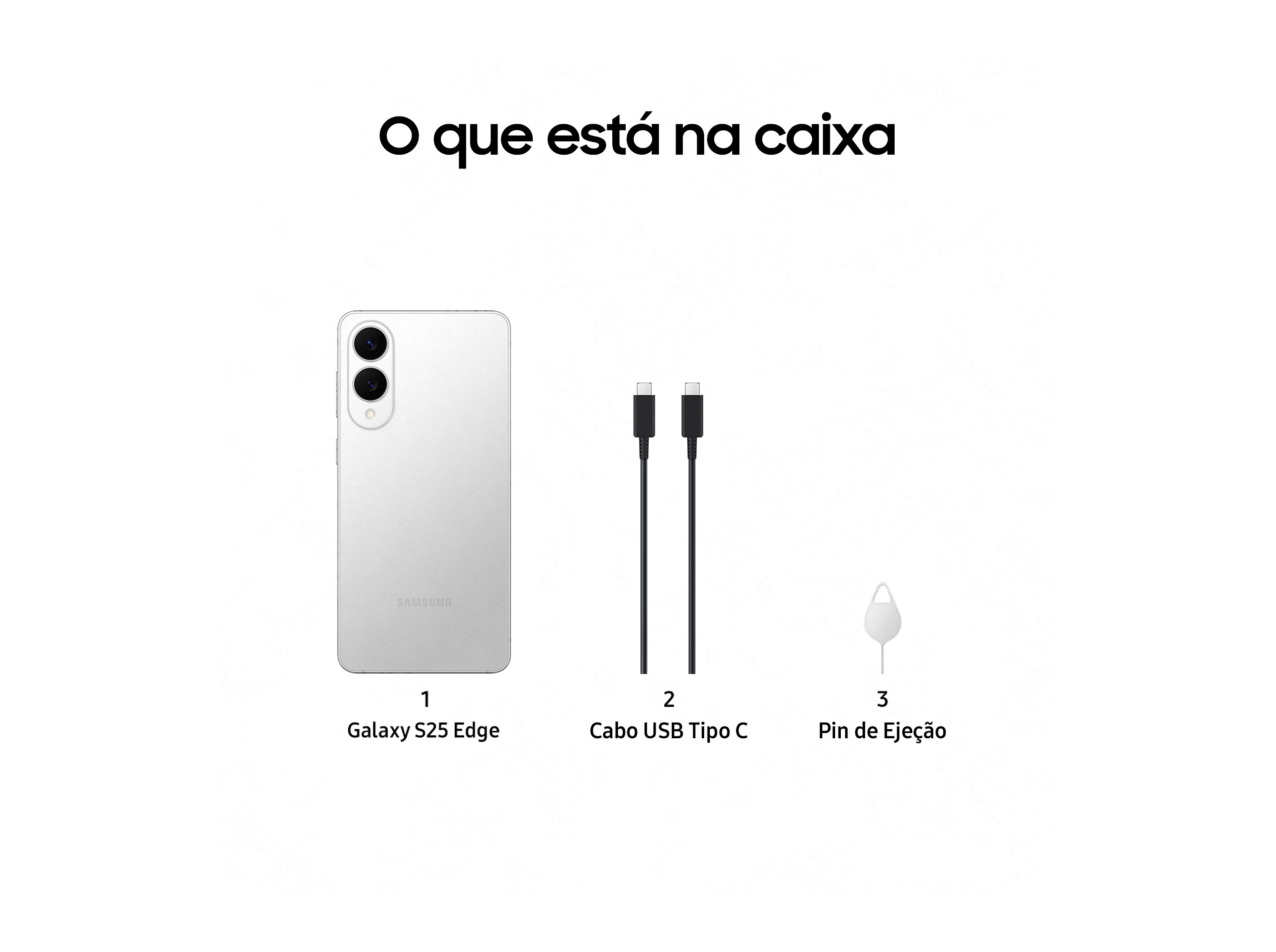 SMARTPHONE SAMSUNG GALAXY S25 EDGE 256GB PRATEADO