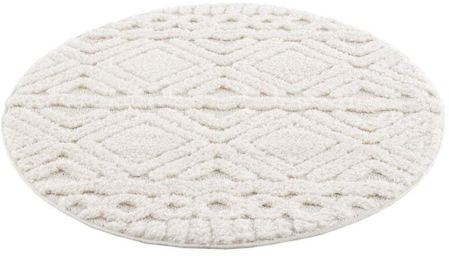 Carpet City Hochflor-Teppich »Focus 3382« rund 20 mm Höhe Boho-Teppich, Hochtief-Muster/ 3D-Effekt, für Wohnzimmer, Schlafzimmer