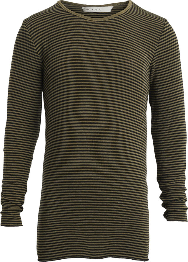 Gai&Lisva Hollie Tee Military olive and black stripe
