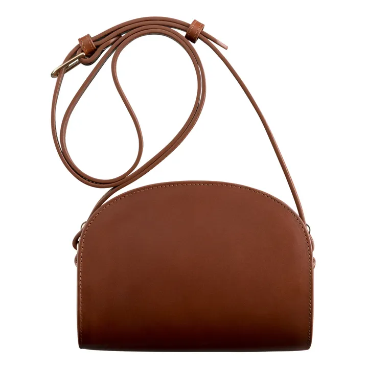 A.P.C. Sac Demi Lune Mini Cuir Lisse | Noisette