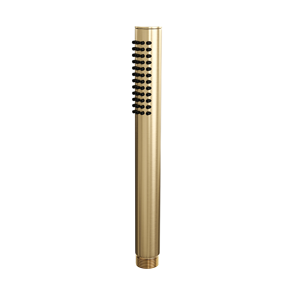 Brauer Gold Edition inbouw badkraan met badvulcombinatie en staafhanddouche geborsteld messing PVD
