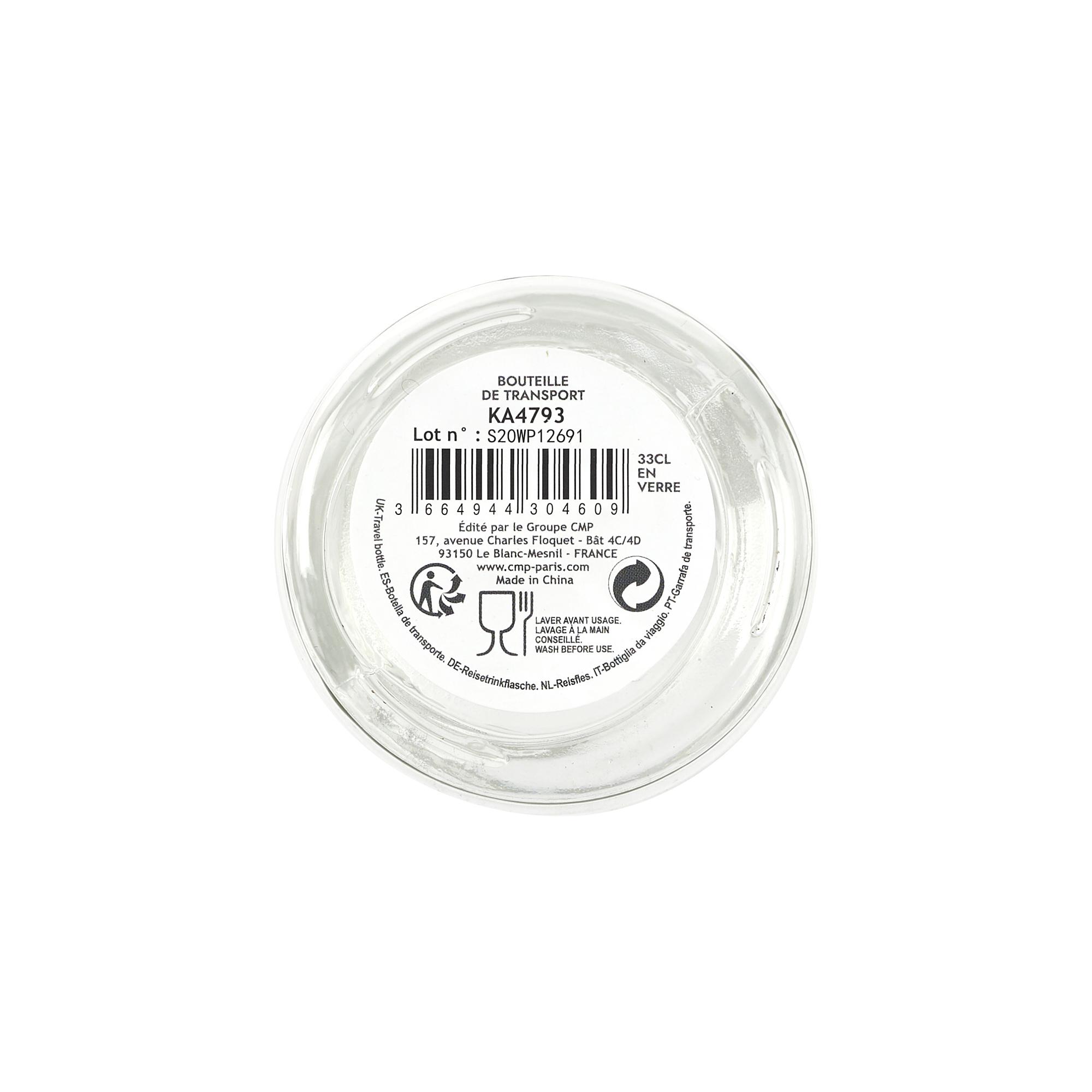 BOUTEILLE TRANSPORT VERRE 33CL