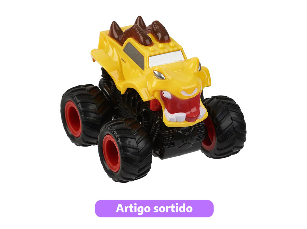 CARRO DE FRICÇÃO MONSTER ONE TWO FUN MODELOS SORTIDOS
