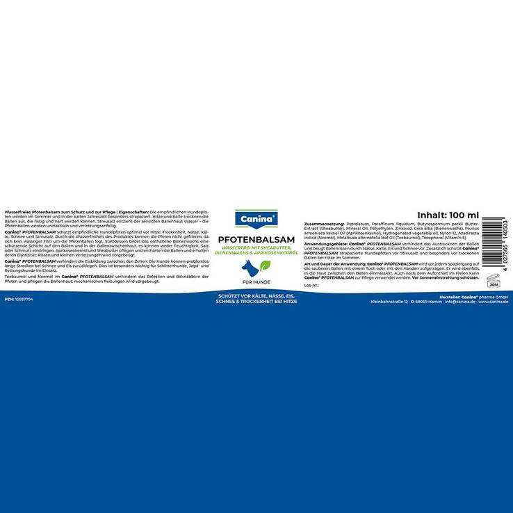 Petvital Winter Pfotenbalsam vet. (für Tiere), 100 ml