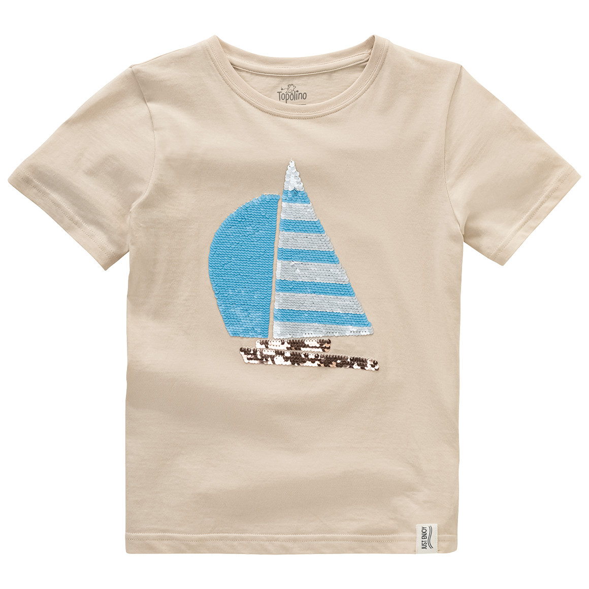 Topolino Jungen T-Shirt aus Bio-Baumwolle beige