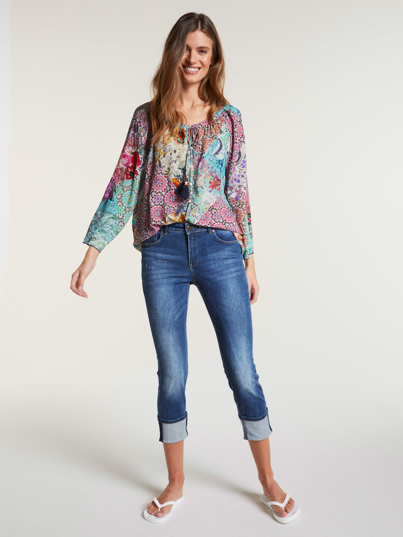 Chemisier aspect patchwork tendance