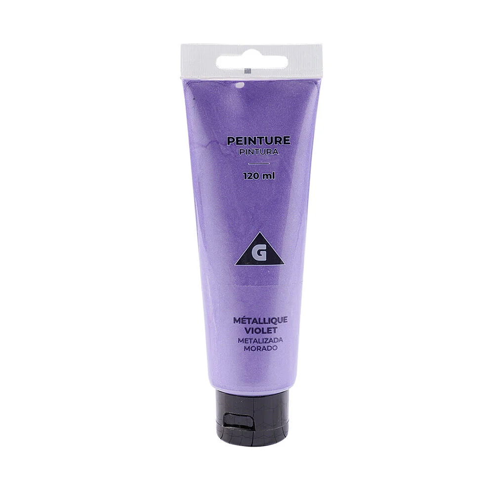 Peinture Tempera violet métallisé