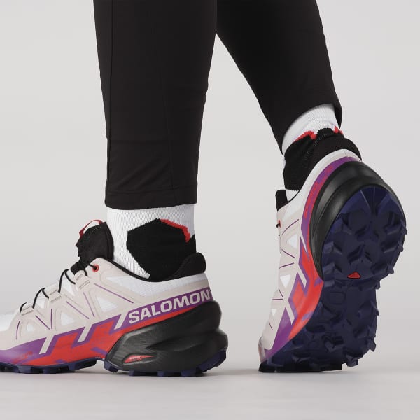 Chaussure trail SALOMON SPEEDCROSS 6 W WHITE/SPARKLING GRAPE/FIERY RED