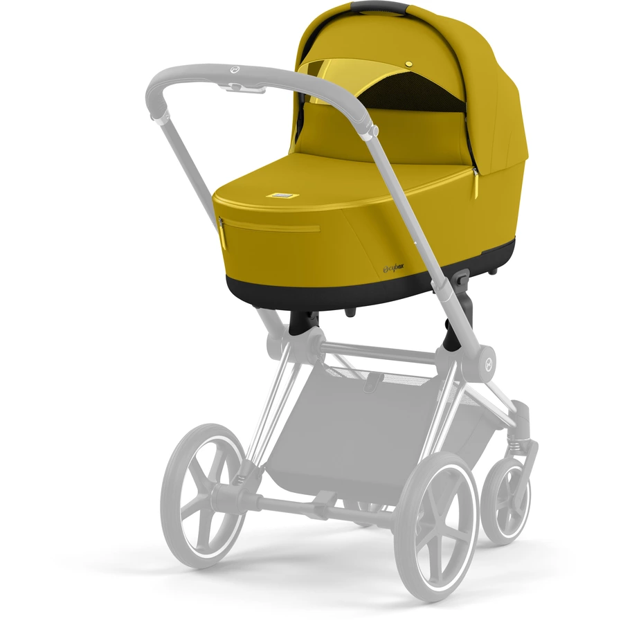 cybex PLATINUM Kinderwagenaufsatz für New Priam und e-Priam Lux Carry Cot Mustard Yellow