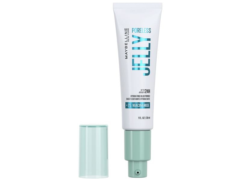 Maybelline Primer Poreless Jelly Blurring Feuchtigkeitsspendender, silikonfreier Primer verschmilzt sofort mit der Haut