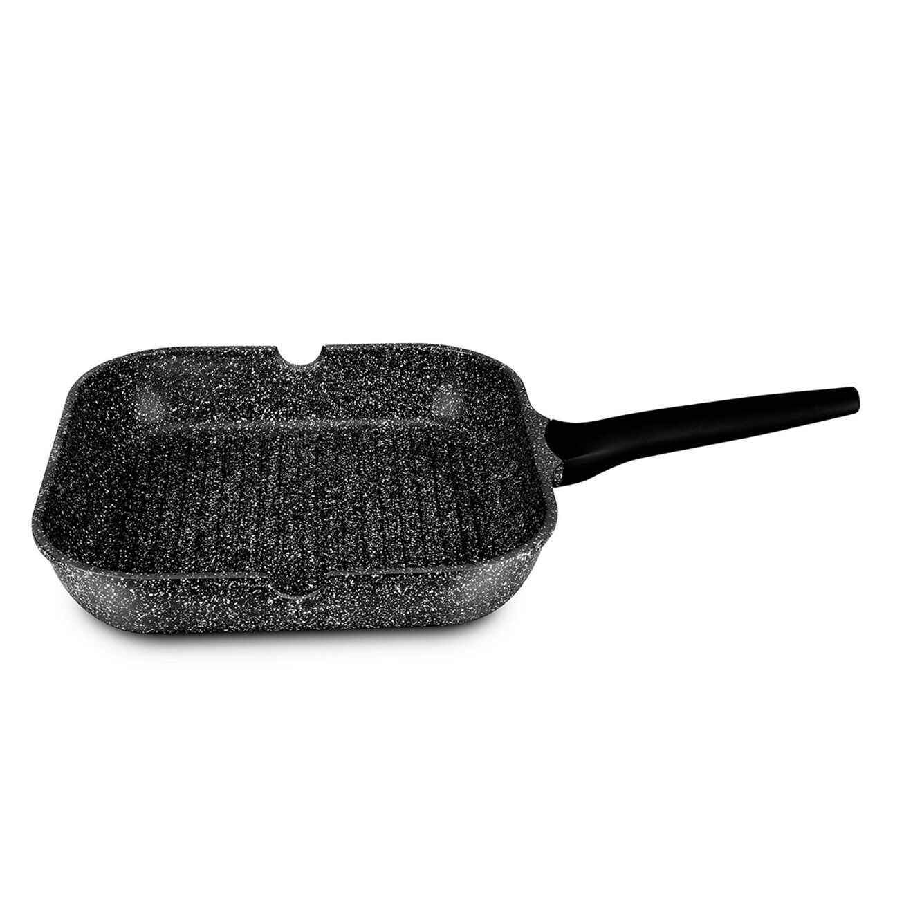 Durand Dupont Grill fonte d'aluminium effet pierre gisors gril28tfi noir - D.28 cm