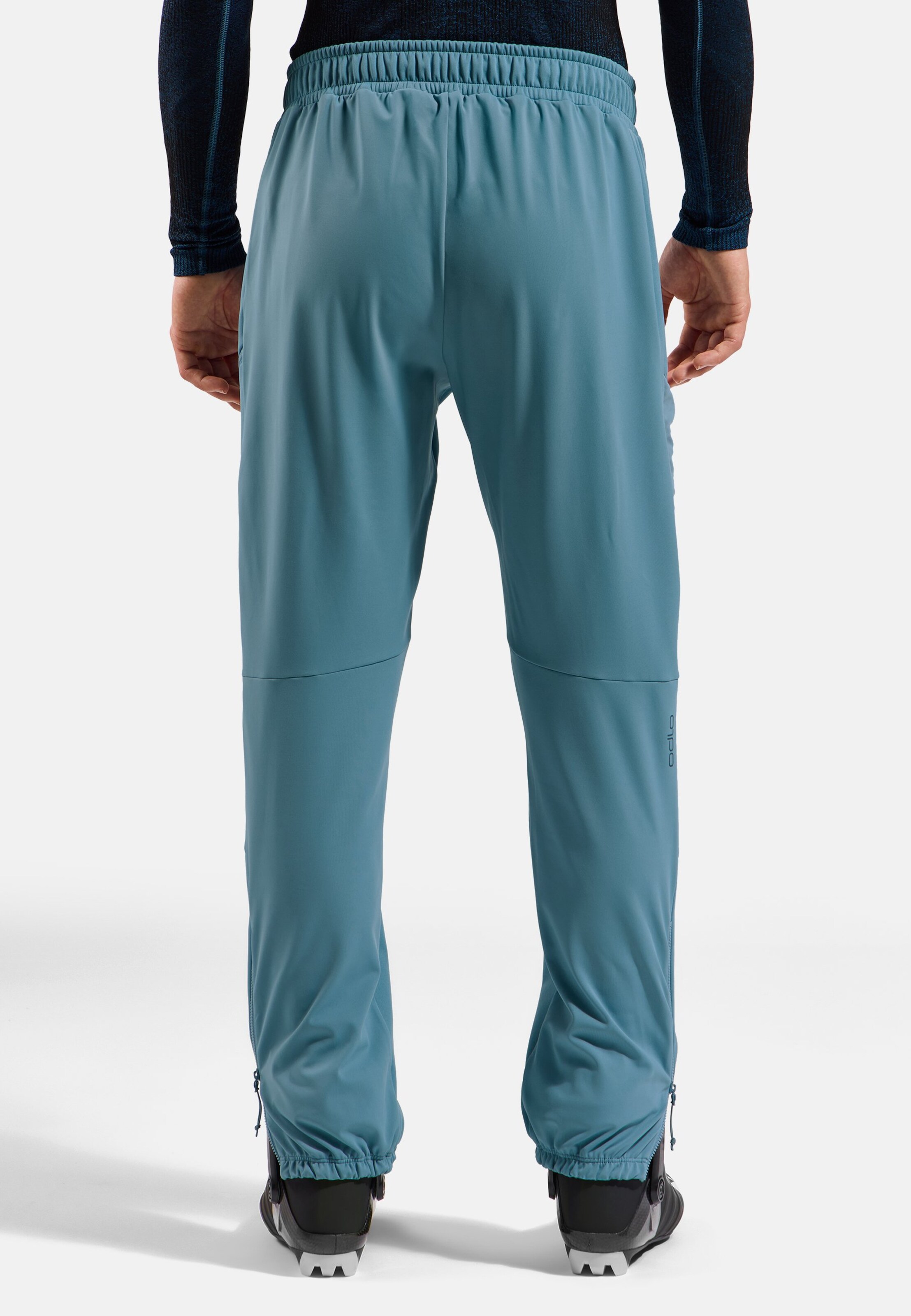 Winddichte Zeroweight X-Warm Langlaufhose in provincial blue