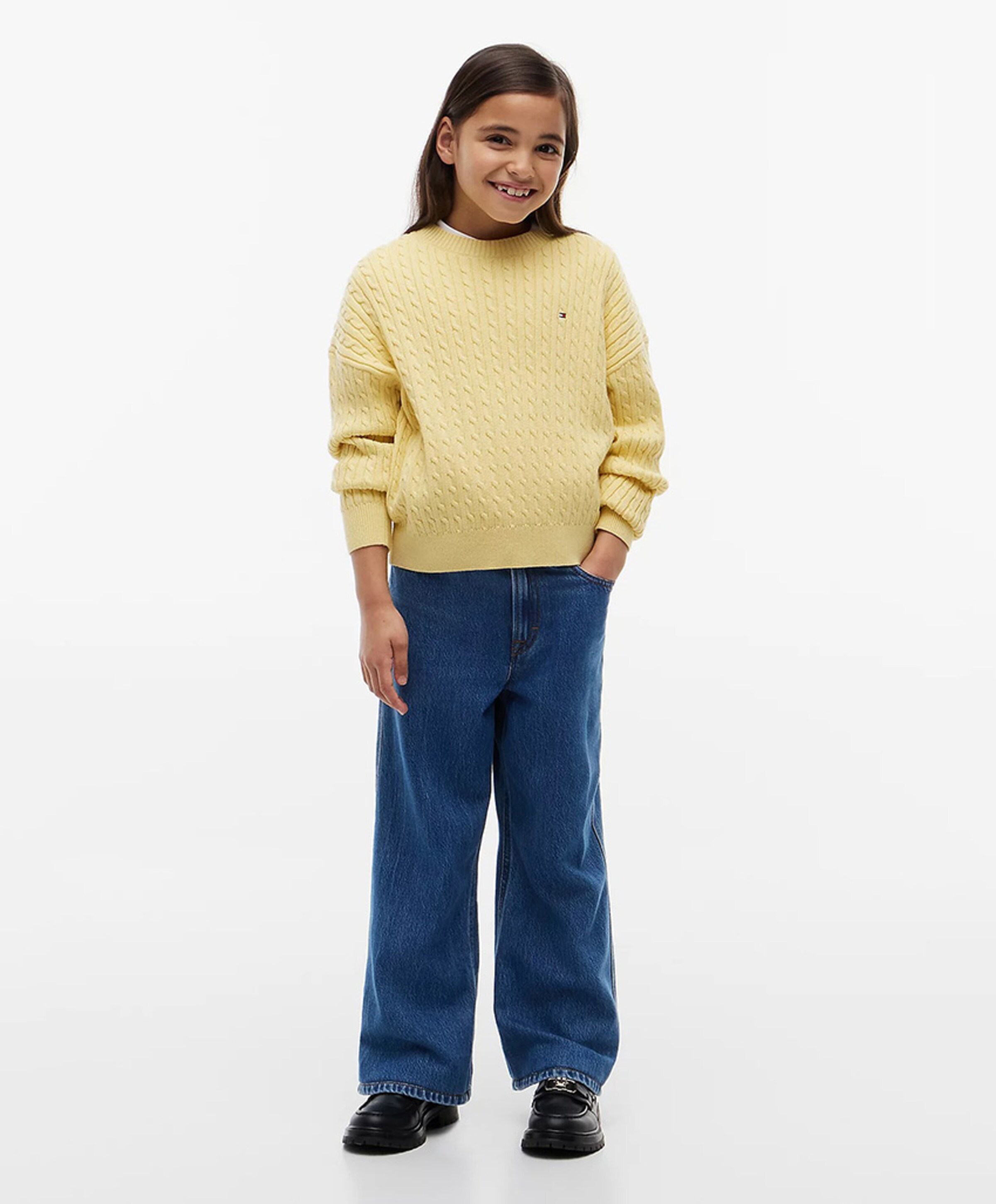 Tommy Hilfiger MABEL WIDE LEG meisjes jeans blauw