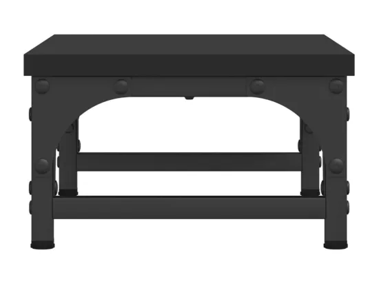 Support de moniteur noir 37x23x14 cm bois d'ingénierie