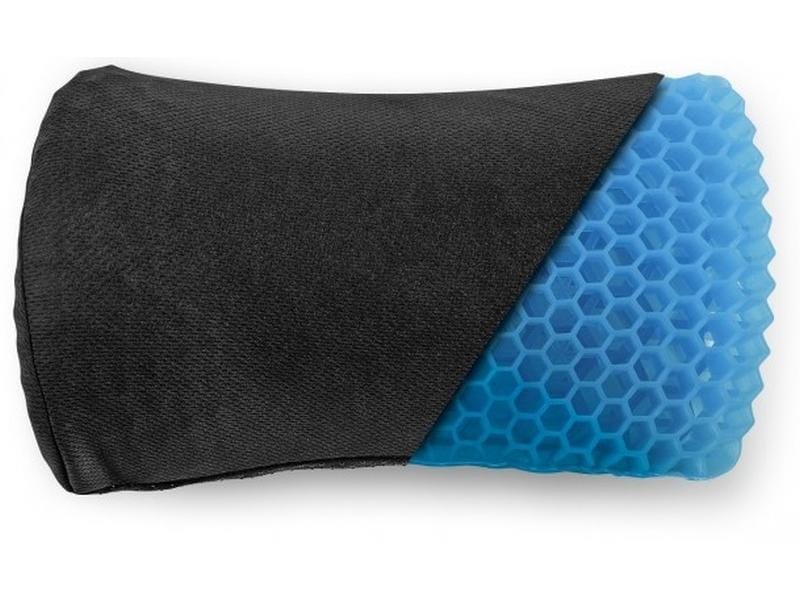 MAXXmee Gelkissen 27 x 16.5 x 8.5 cm, Schwarz Entspannungskissen mit Wabenstruktur
