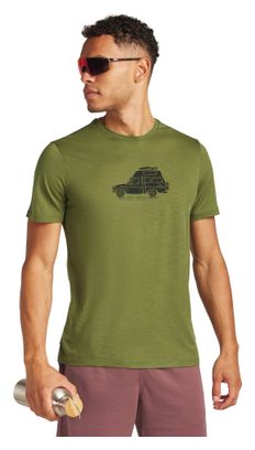 T-shirt Technique Icebreaker Merino 150 Tech Lite Cosy Camper Vert