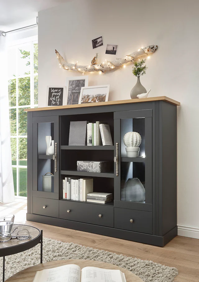 Home affaire Highboard »Westminster BESTSELLER!« Höhe ca. 122cm,  im angesagten Landhaus-Look