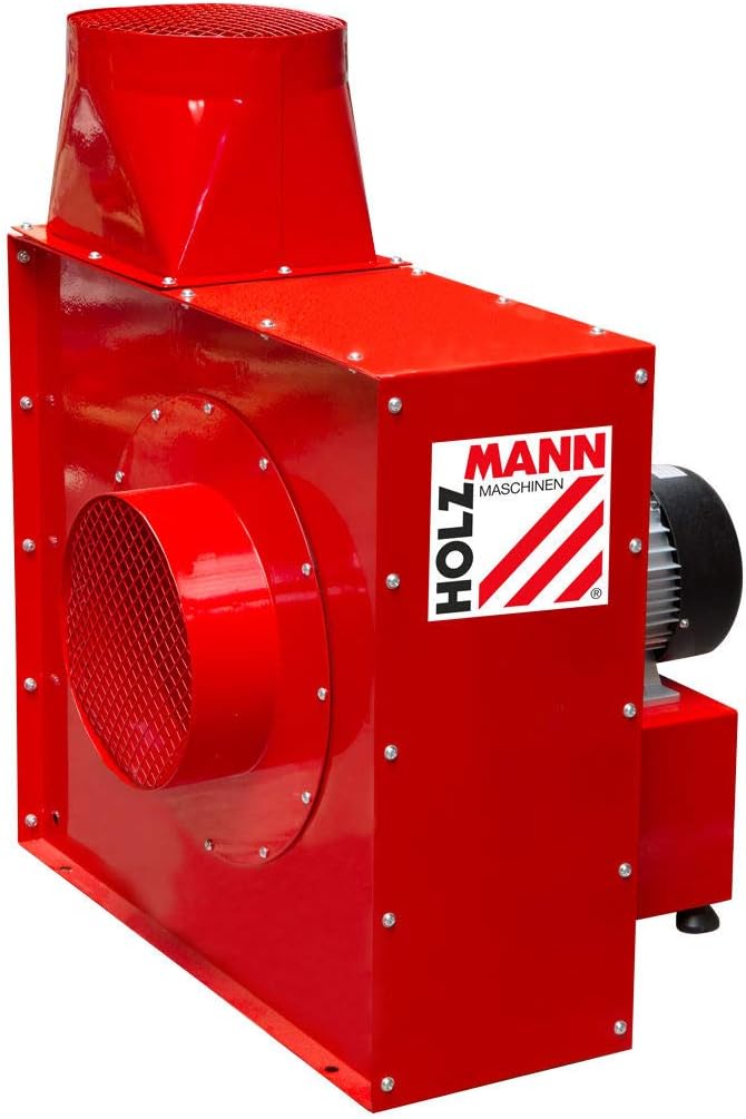 Holzmann Maschinen Rot Absauggebläse 4000W für Facharbeiter, Werkstatt, Industrie